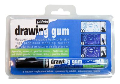 Pebeo Drawing Gum Latex Masking Fluid Marker Pen for Watercolour & Ink