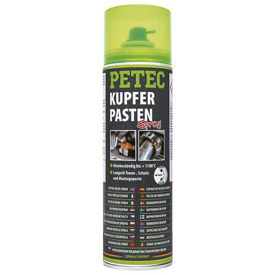 Kupfer Paste Kupferpasten Spray Cooper Bremsenspray Schraube PETEC 70350 500 ml