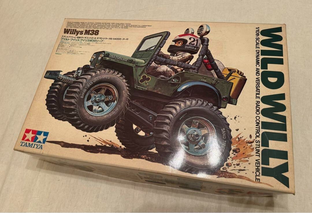 WILD WILLY willys M38 タミヤ Vintage Tamiya 58035 Wild Willy, Willy's M38 LWB with box