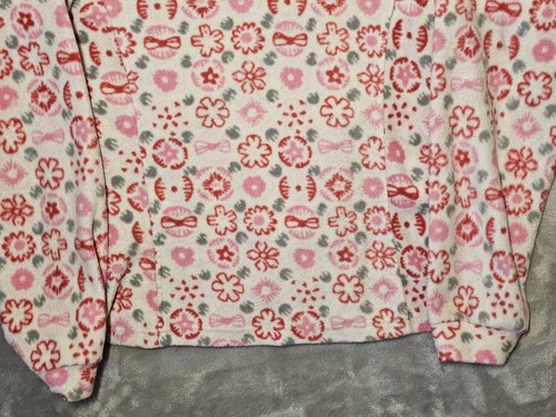 Columbia Youth Fleece Jacket 18/20 Floral Full Zip - Picture 7 of 11