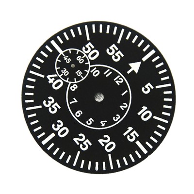 38.9 MM Watch Dial Green Luminous Watch Face Plate For ETA 6497 9 clock d