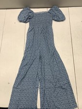 SHEIN Womens Blue White Floral Print Dress Size Medium