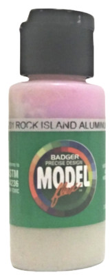 Badger Model Flex 16-201 Rock Island Aluminum White 1 oz Acrylic Paint Bottle