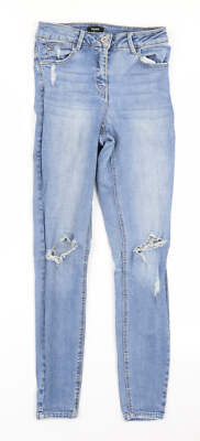 Matalan Damen blau Baumwollmischung Skinny Jeans Größe 8 L25