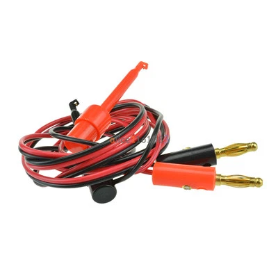 2Pair Small Banana Plug To Test Hook Clip Probe Lead Cable For Multimeter