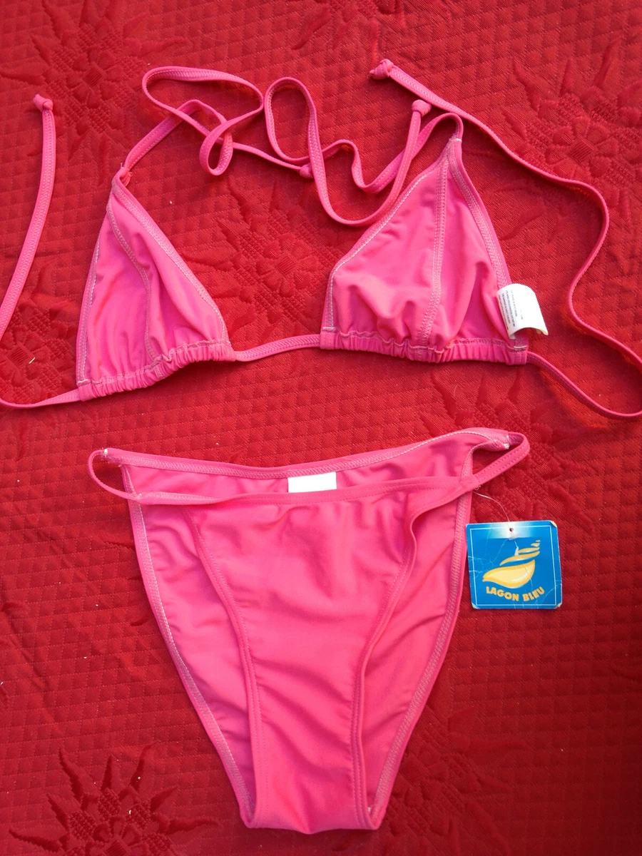 Lot De Maillots De Bain Vintage Années 70-80 - Tailles 40/42/44 - Couleurs Violet, Parme, Rose, Vert