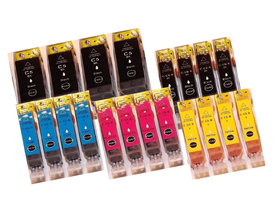 20 Druckerpatronen für Canon PIXMA IP4200 IP4300 IP4500 MP520 MP610 MP530 MP500