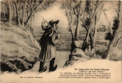 CPA Folklore - Legendes de St-Saulge - C'est-t'y ca leur Tacot (770958)