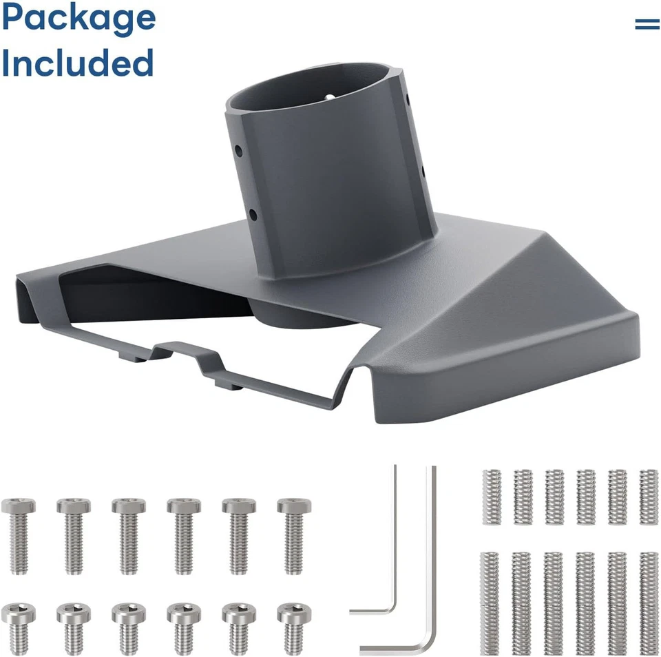 Adaptador de tubo Starlink Gen 3, montaje de 3 polos de acero inoxidable, gris Foto 2 de 4