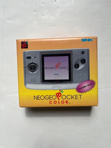 NEO GEO POCKET COLOR Console Platinum Silver w/Box, Instruction Manuals