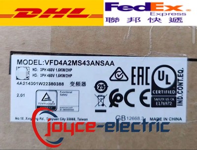 1PC New Delta VFD4A2MS43ANSAA 1.5Kw Inverter Expedited Shipping  with warranty