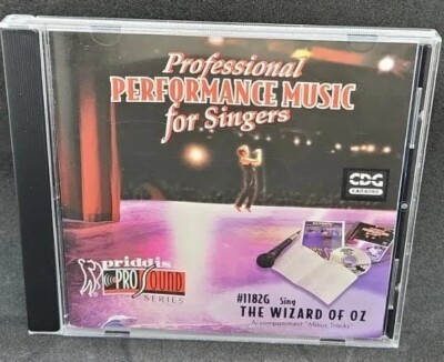 PROFESSIONAL PERFORMANCE MUSIC FOR SINGERS ''The Wizard of Oz'' CD #1182G CD+G