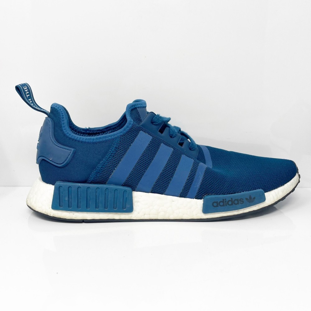 Adidas Mens NMD R1 BY3016 Blue Running Shoes Sneakers Size 13