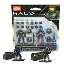 HALO MEGA CONSTRUX UNSC SPARTAN III CUSTOMIZER PACK GLB76 AIR ASSAULT OPERATOR