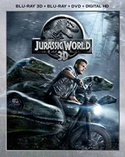 Jurassic World 3D (Blu-ray 3D + Blu-ray + DVD + DIGITAL HD) - Blu-ray - GOOD
