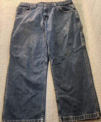 Faded Glory Jeans Mens 38X30 Carpenter Cargo High Rise Medium Wash Blue  Denim | eBay
