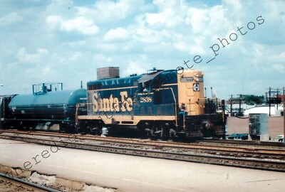 Atchison Topeka & Santa Fe ATSF 2838 EMD GP7 Joliet ILL 6-21-73 Photo ...