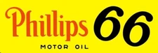 Phillips 66 Motor Oil Marquee Style NEW METAL SIGN: 6 x 18" & Ships Free