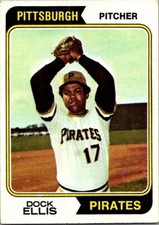1974 Topps Baseball Dock Ellis