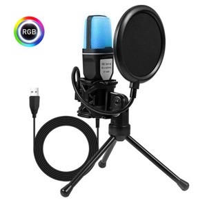 Microfono Condensador De Estudio Profesional Para PC Youtubers Podcast Gaming Us