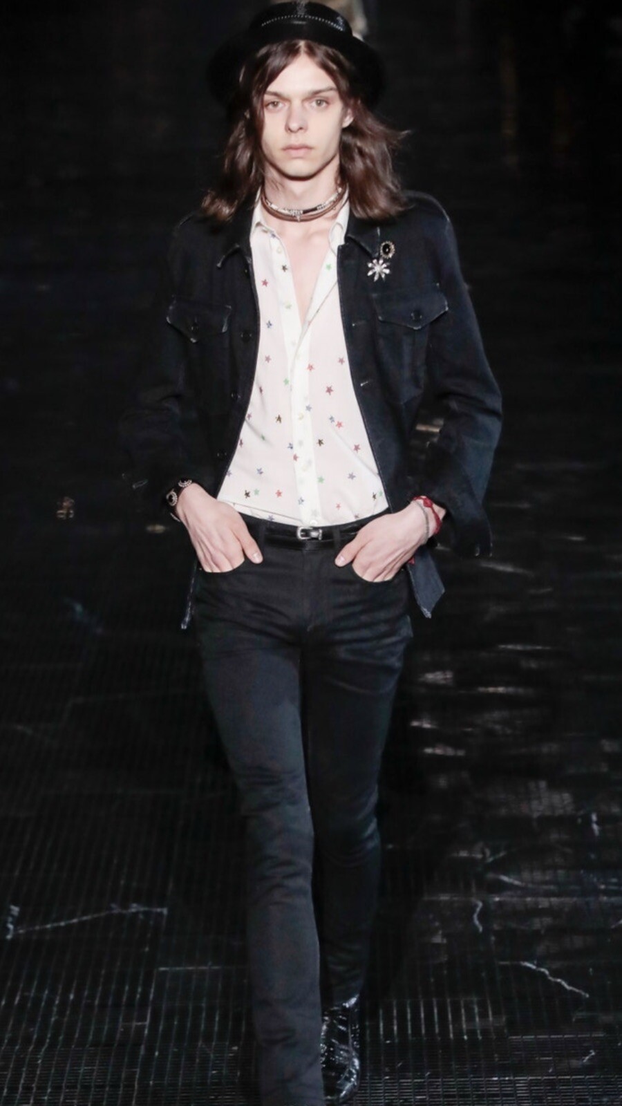 Camicia leggera Saint Laurent da uomo in lana. 41 16. $1190