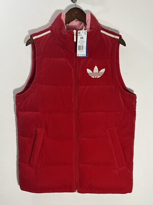 エディーバウアー 00s 800fil down vest L red adidas XS ORIGINALS WOMEN'S ADICOLOR 70S VELVET DOWN PUFFER LUXE