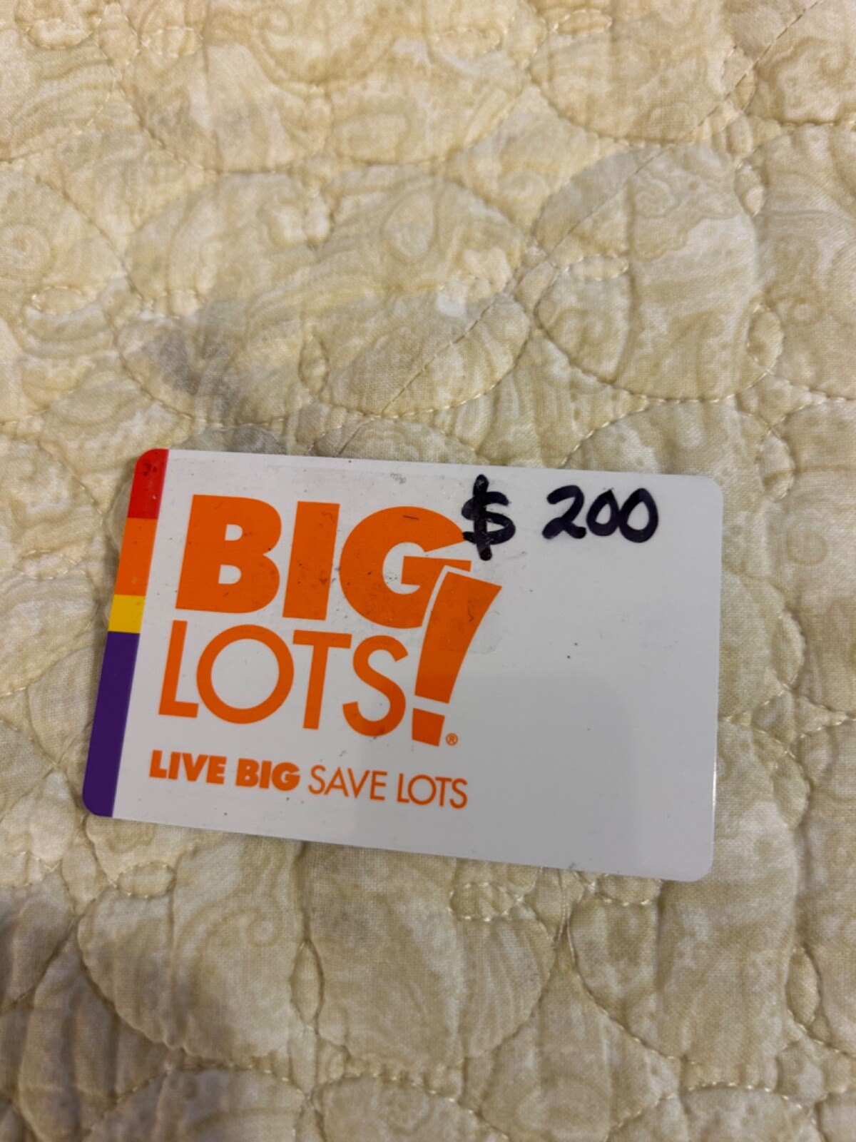 big lots gift card good online or in store eBay