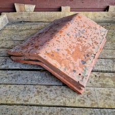 3no Reclaimed Clay Valley Roof Tiles | 17" x 14.5"