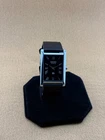 RARE BLACK SILVER Vintage Seiko Slim Quartz Gentlemen's Wristwatch