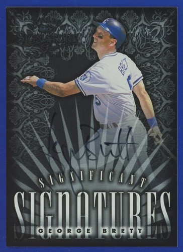 George Brett 1998 Donruss Significant Signatures #'d 1918/2000 - very nice!
