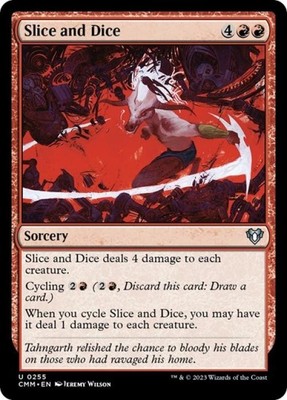 Slice and Dice -Foil Light Play MTG Commander Masters