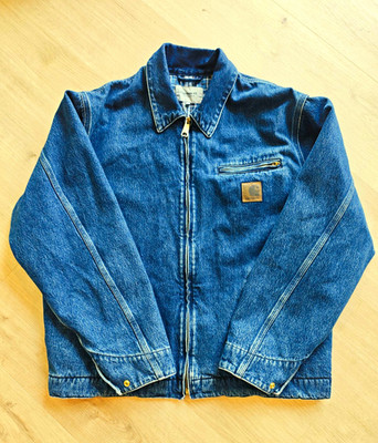 Carhartt WIP Rider Jacket Jeansjacke Blau Gr. L YKK OG Detroit leicht gefüttert