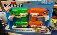 ZURU--X-SHOT--4X STEALTH SOAKERS---WATER GUNS