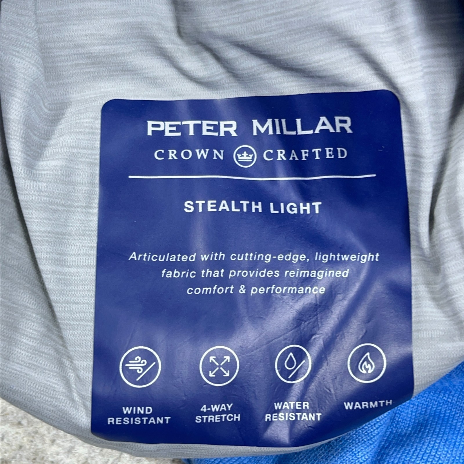 Peter Millar Stealth Light Jacket Men Medium Blue… - image 5