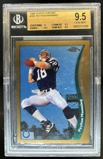 1998 Topps Chrome Peyton Manning Rookie RC #165 Colts BGS 9.5 GEM MINT
