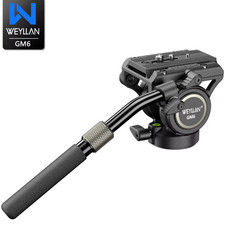 GM6 Professional Fluid Head Video Tripod Head 360 Panorama Fluid Hydraulic Head