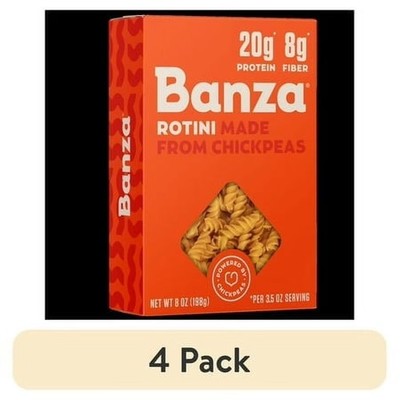 Gluten Free Rotini Pasta Made from Chickpeas High Protein Lower Carb Noodles 8oz