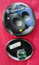 Authentic Nintendo GameCube Light up pinback button, never used, some spots
