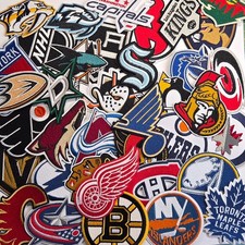 Ice Hockey Team Logo Patches Rangers Leafs Penguins Kraken Bruins Sharks Ducks