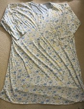 Vintage Carole Hochman 100 Cotton Floral Nightgown Sleepwear Grandmacore 1X XL