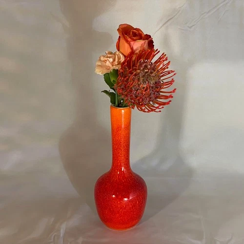 Royal Haeger Bud Vase RG- 68 Mandarin Orange