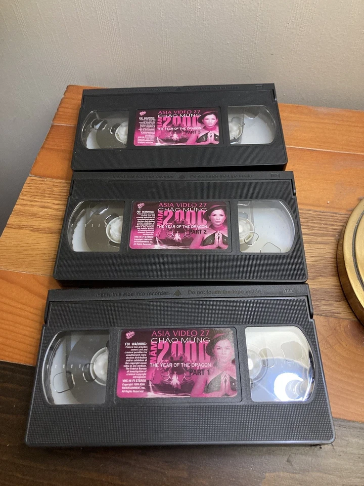 3 VHS Chao Mung Nam 2000 Music TV. Asia Video 27. 1999. - Image 2 of 4