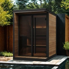 GL4 Outdoor Sauna Kit, Garden Luxury-Series Outdoor DIY Sauna Kit, Thermo-Spruce