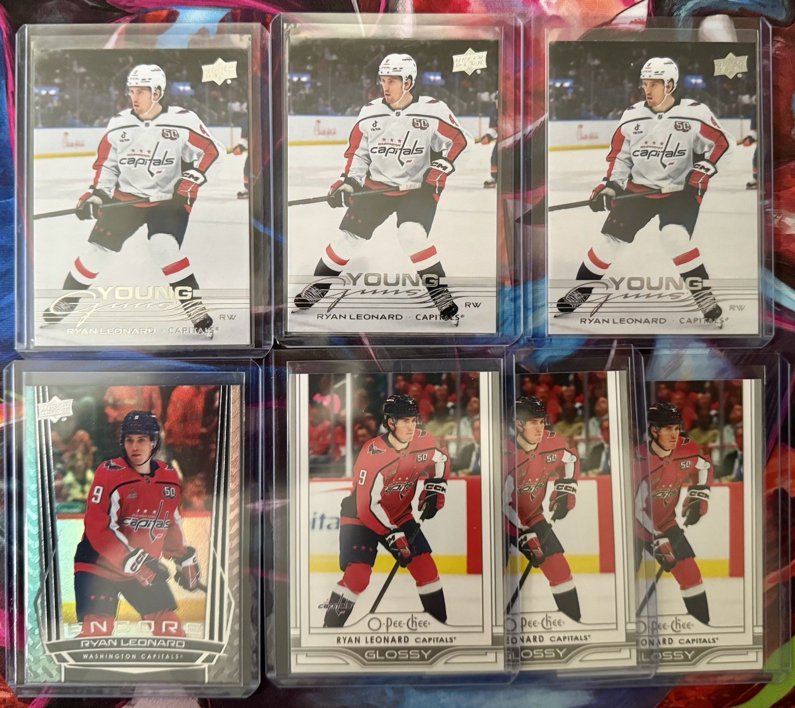 Ryan Leonard Young Guns Lot Washington Capitals