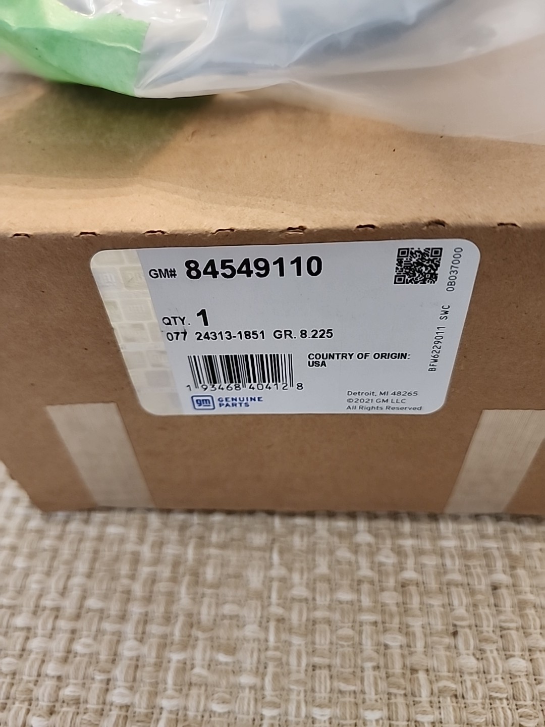 GM Genuine Parts Passenger Side Assist Step Wire GM Part # 84549110