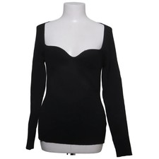 H&M, Top, Größe: L, Schwarz, Polyamid/Polyester/Viskose, Einfarbig #9HG