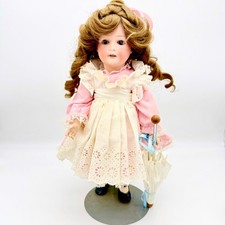 Antique Heubach Koppelsdorf Doll German Bisque 312 SUR 18" Sleep Eyes Teeth Girl
