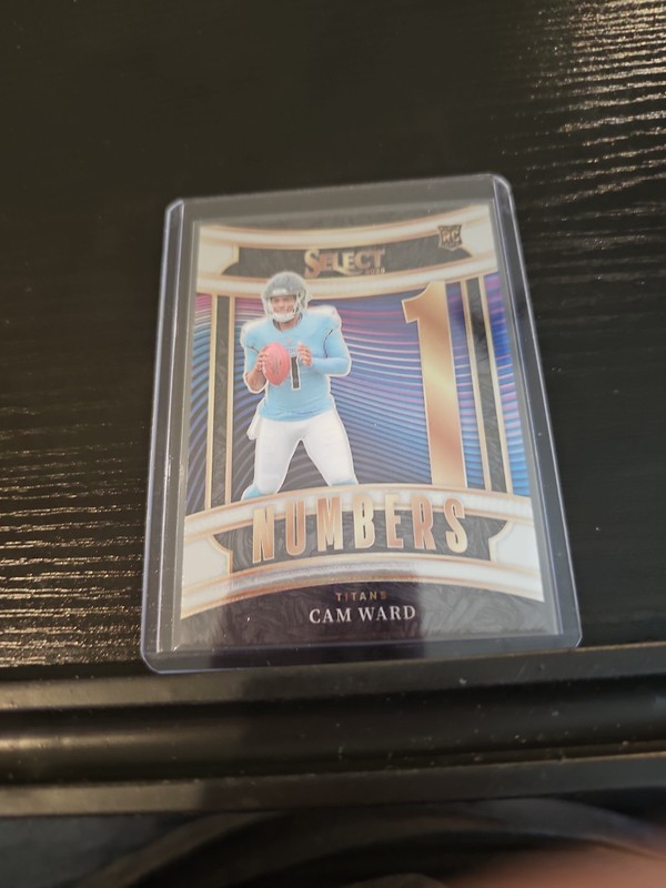2025 Panini Select - Select Numbers Cam Ward #24 Silver Prizm (RC)