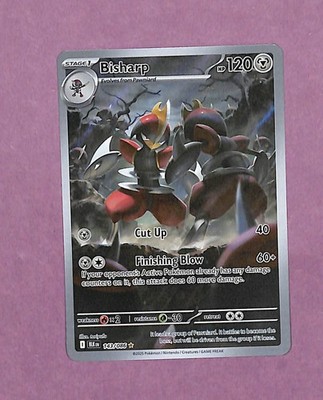 Bisharp 143/086 Sv: Black Bolt Holo Illustration Rare Pokemon TCG