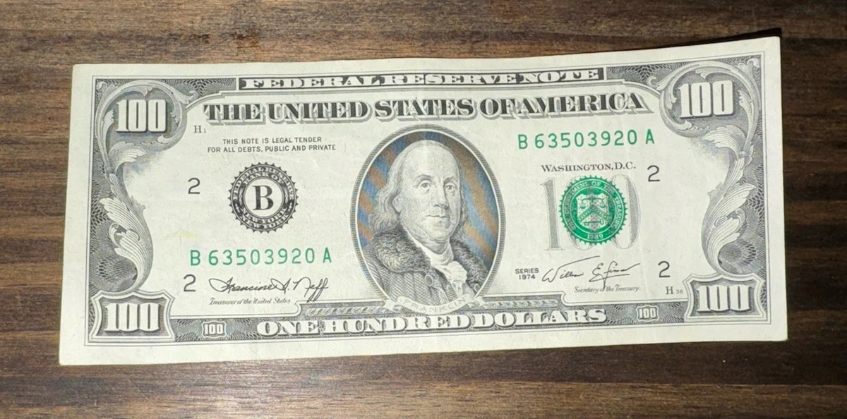 Uncertified $100 1974 US Small Size Paper Money Notes for sale | eBay